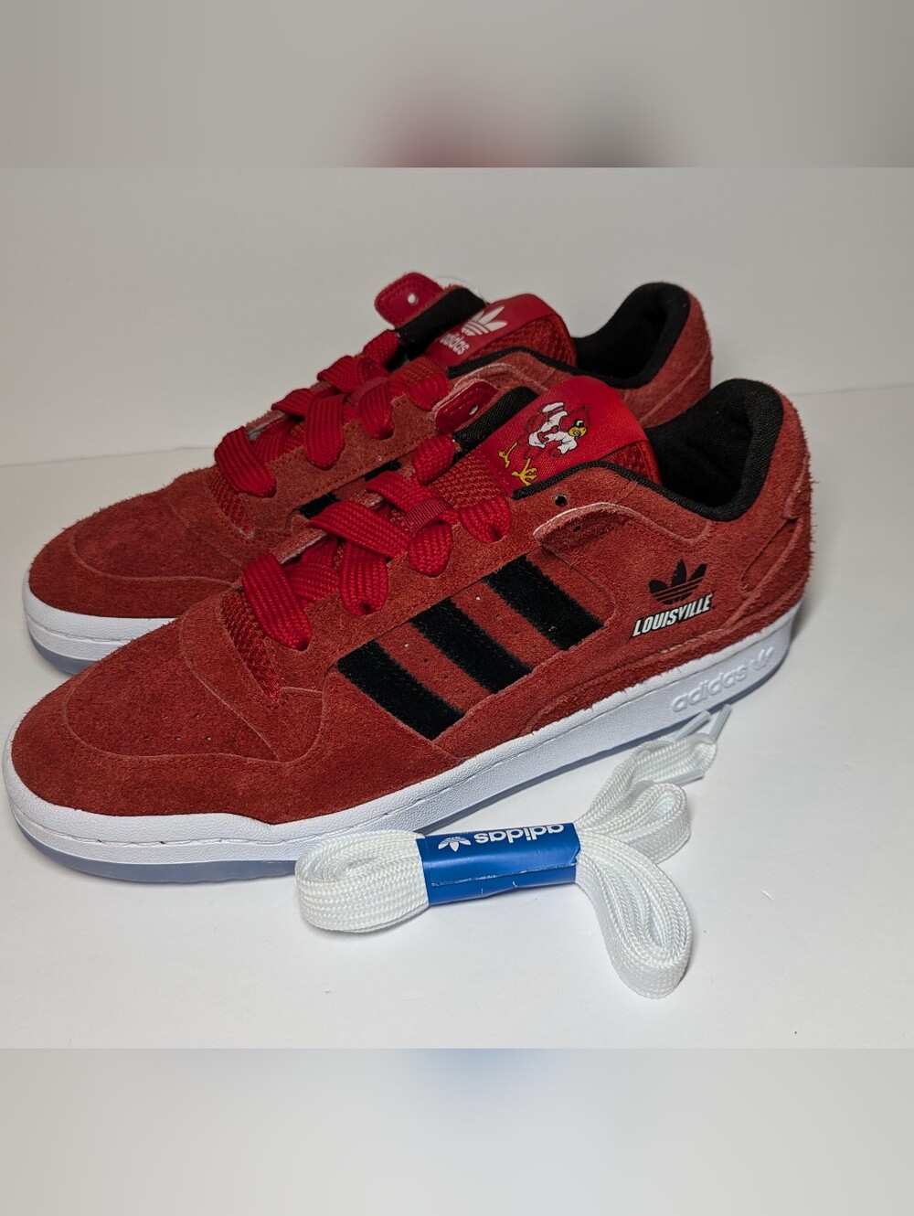 NCAA x Adidas Forum Low Shoes “Louisville 2025” HQ7484 Men's Size 12 NEW